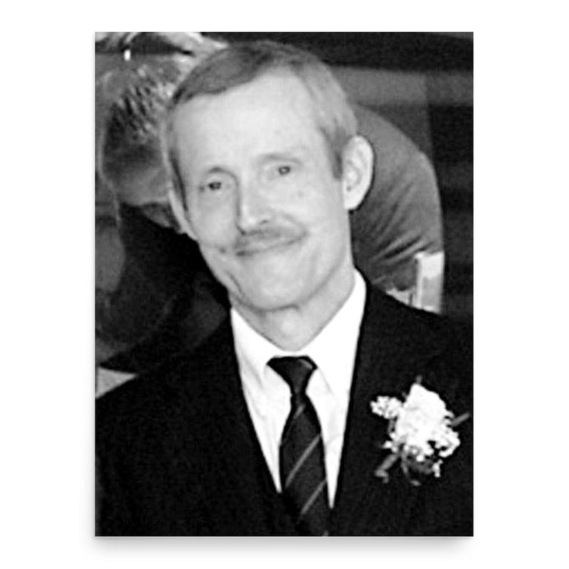 Bruce Edwards Ivins poster print, in size 18x24 inches.