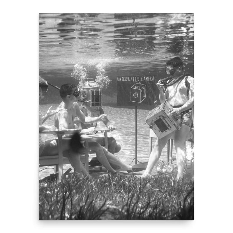 Bruce Mozert poster print, in size 18x24 inches.