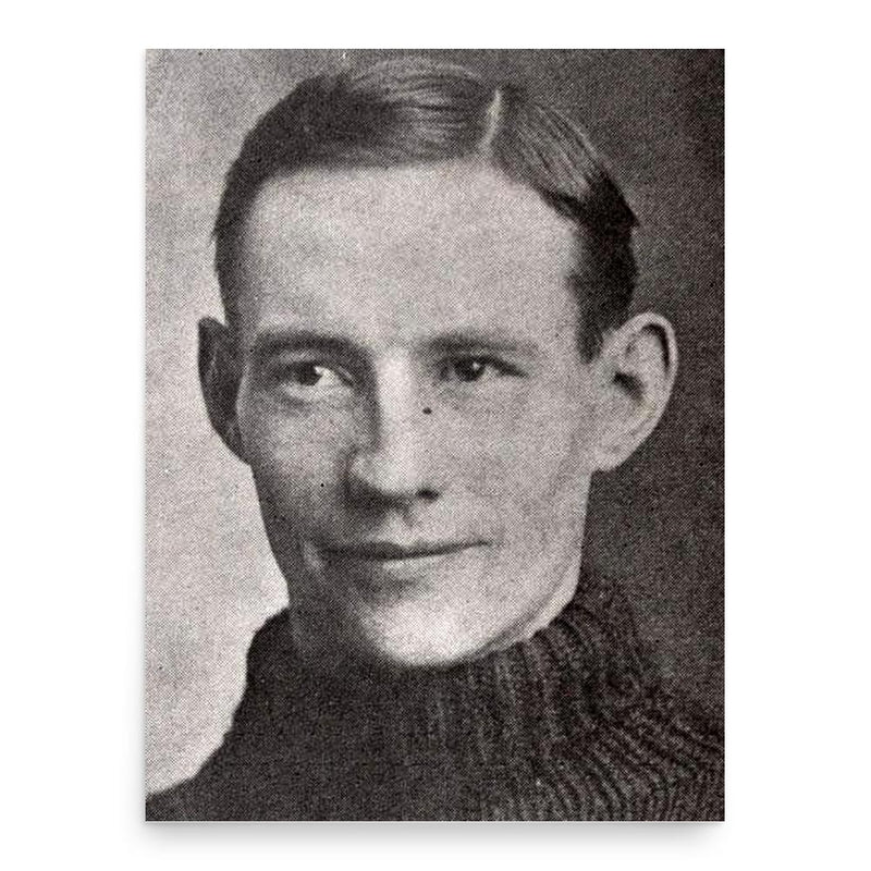 Bruce Stuart poster print, in size 18x24 inches.