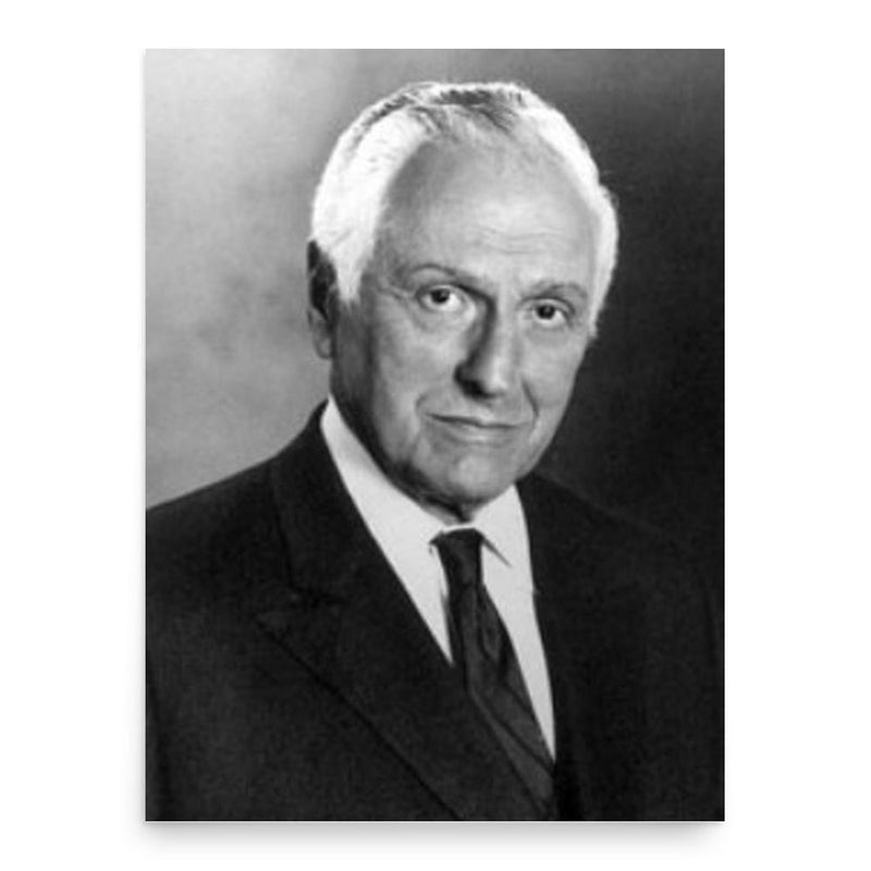 Bruce Sundlun poster print, in size 18x24 inches.