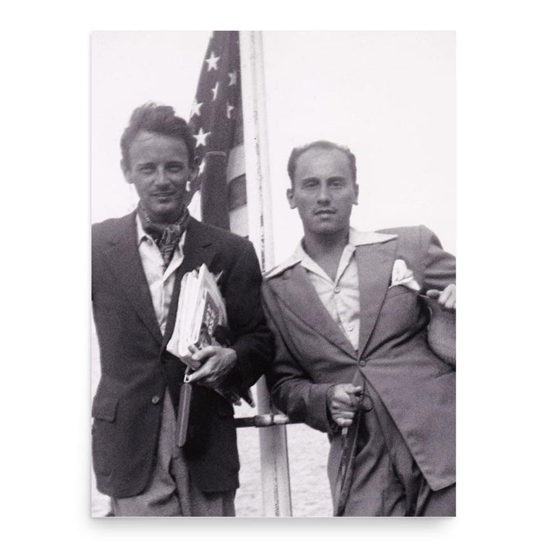 Bruhs Mero and Gean Harwood poster print, in size 18x24 inches.