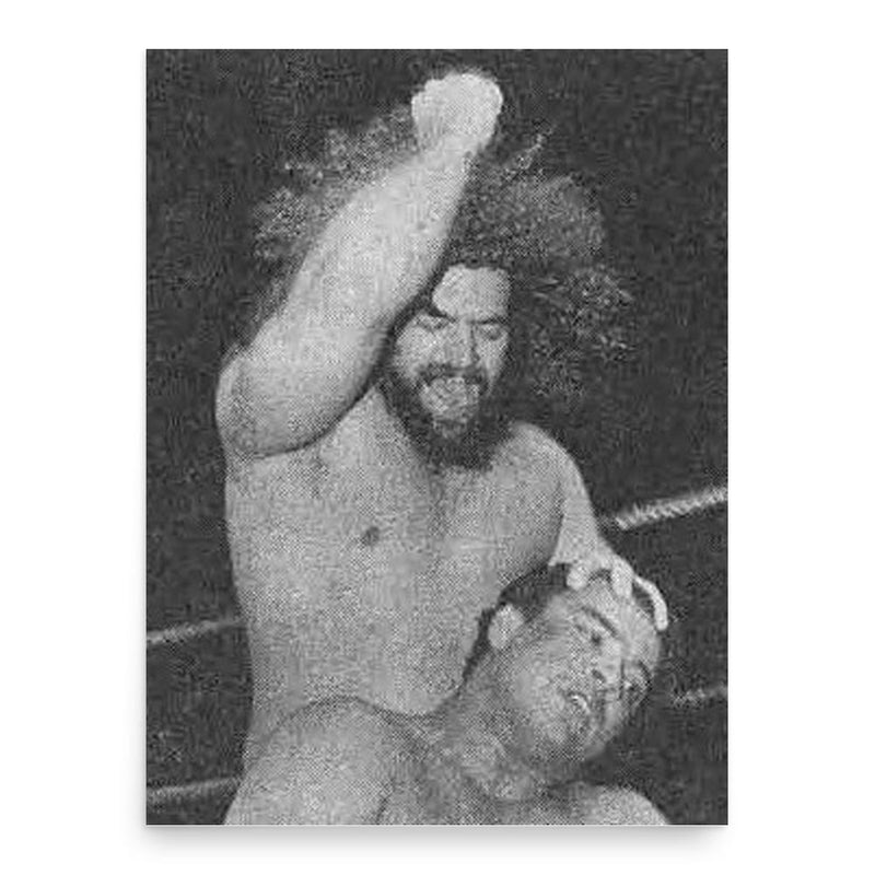Bruiser Brody poster print, in size 18x24 inches.
