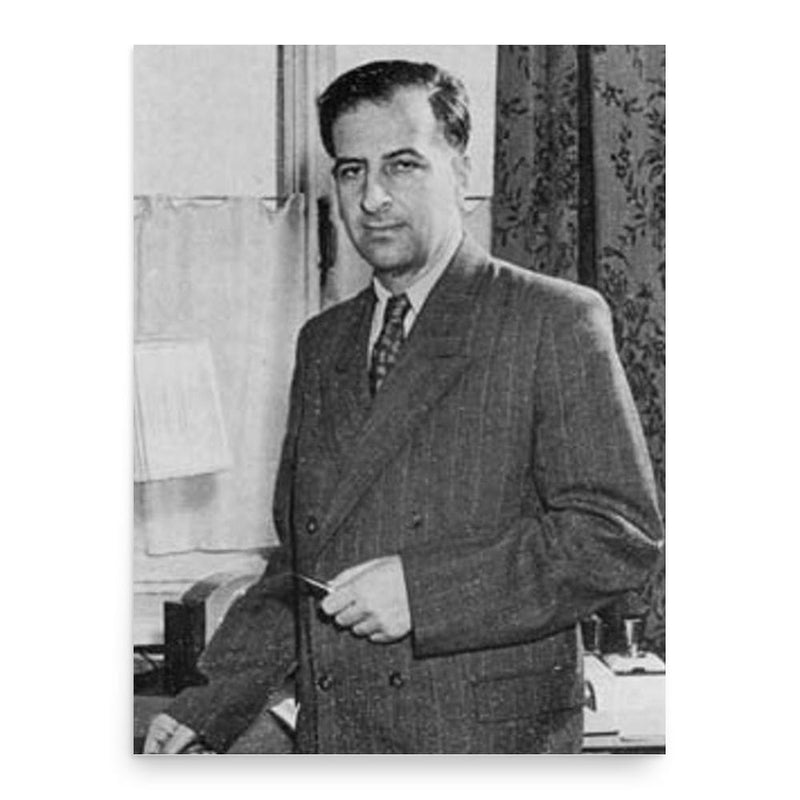 Bruno Pontecorvo poster print, in size 18x24 inches.