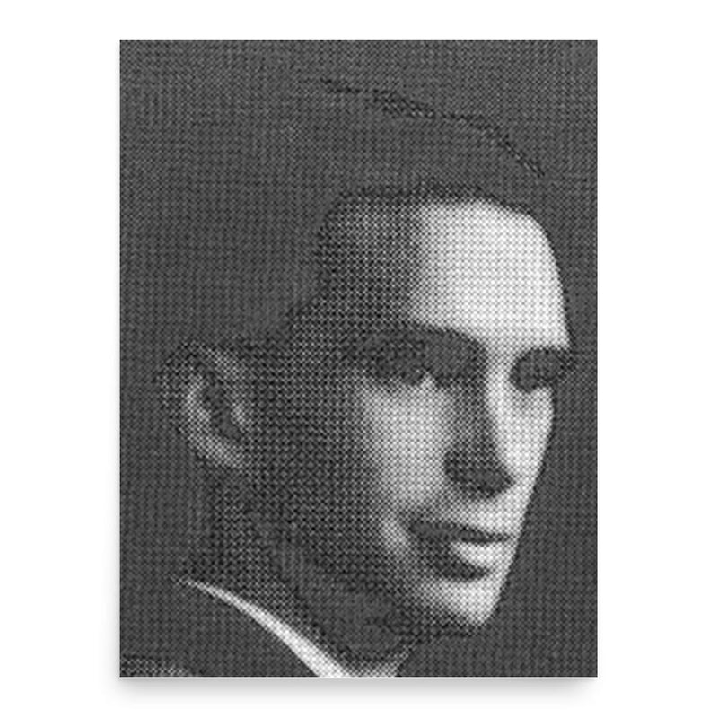 Bruno Touschek poster print, in size 18x24 inches.