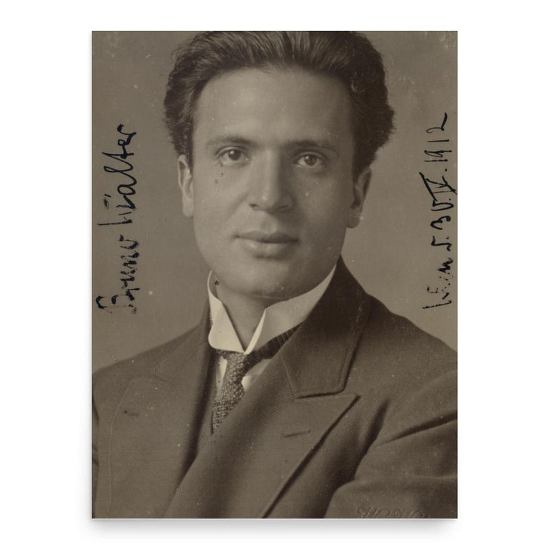 Bruno Walter poster print, in size 18x24 inches.