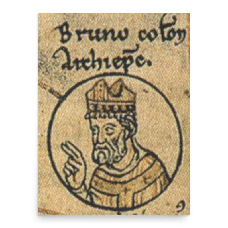 Bruno the Great poster print, in size 18x24 inches.