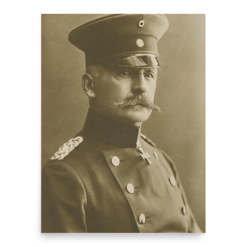 Bruno von Mudra poster print, in size 18x24 inches.