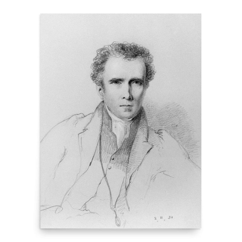 Bryan Procter poster print, in size 18x24 inches.