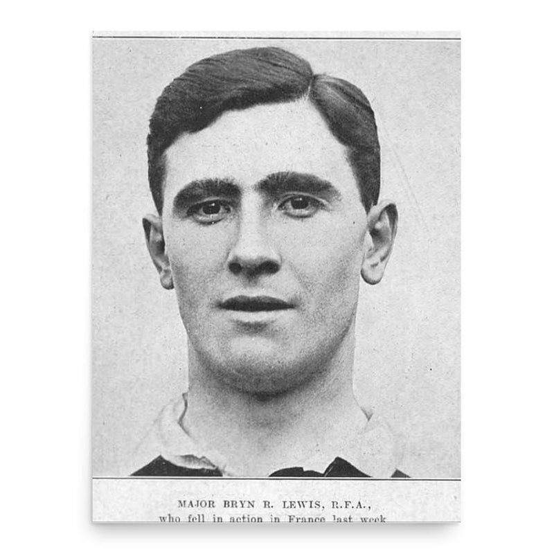 Bryn Lewis poster print, in size 18x24 inches.