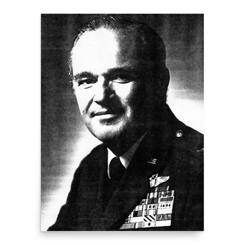 Bud Mahurin poster print, in size 18x24 inches.