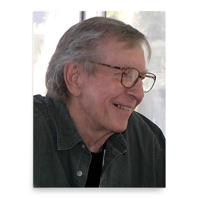 Bud Shrake poster print, in size 18x24 inches.