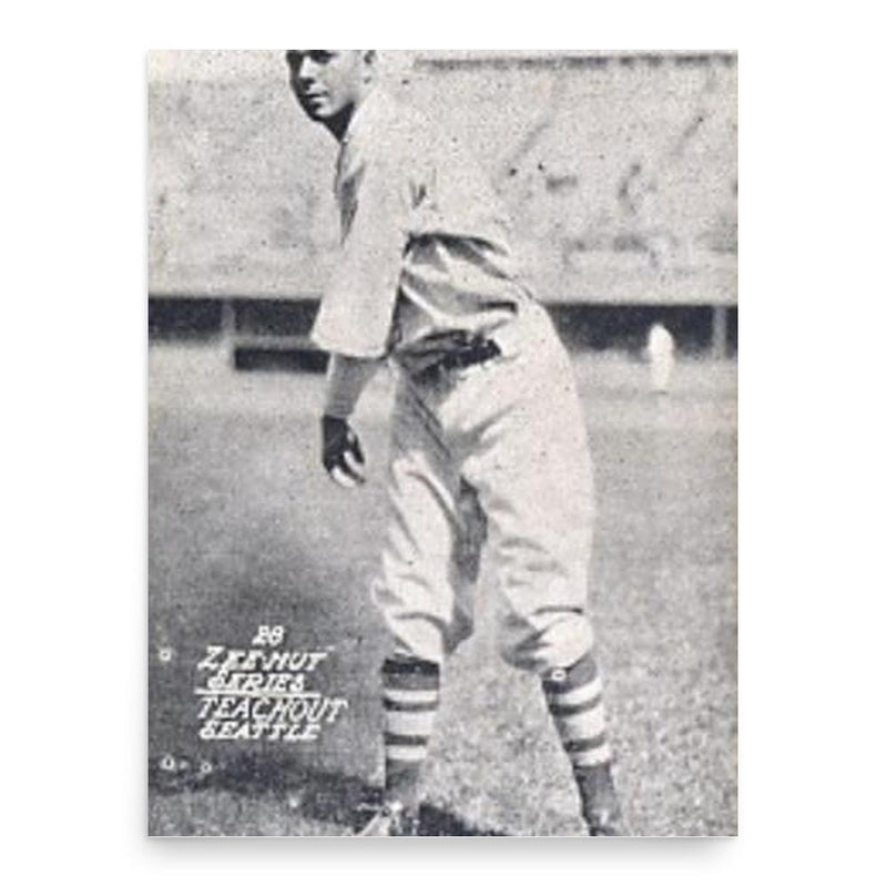 Bud Teachout poster print, in size 18x24 inches.