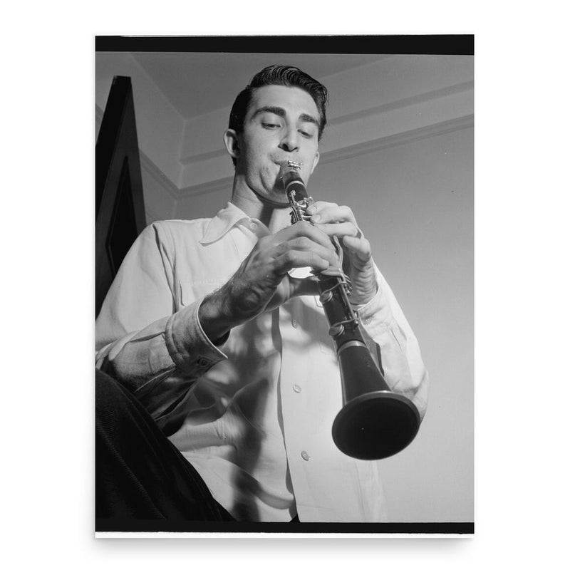 Buddy DeFranco poster print, in size 18x24 inches.