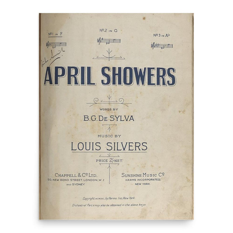 Buddy DeSylva poster print, in size 18x24 inches.