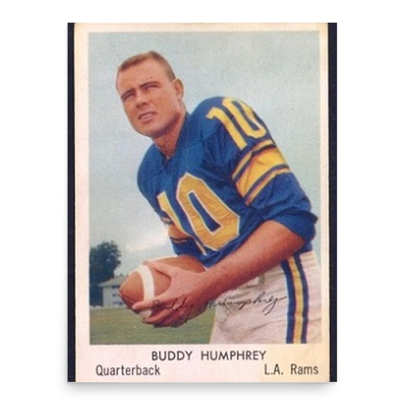 Buddy Humphrey poster print, in size 18x24 inches.