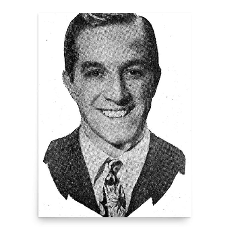 Buddy Lester poster print, in size 18x24 inches.