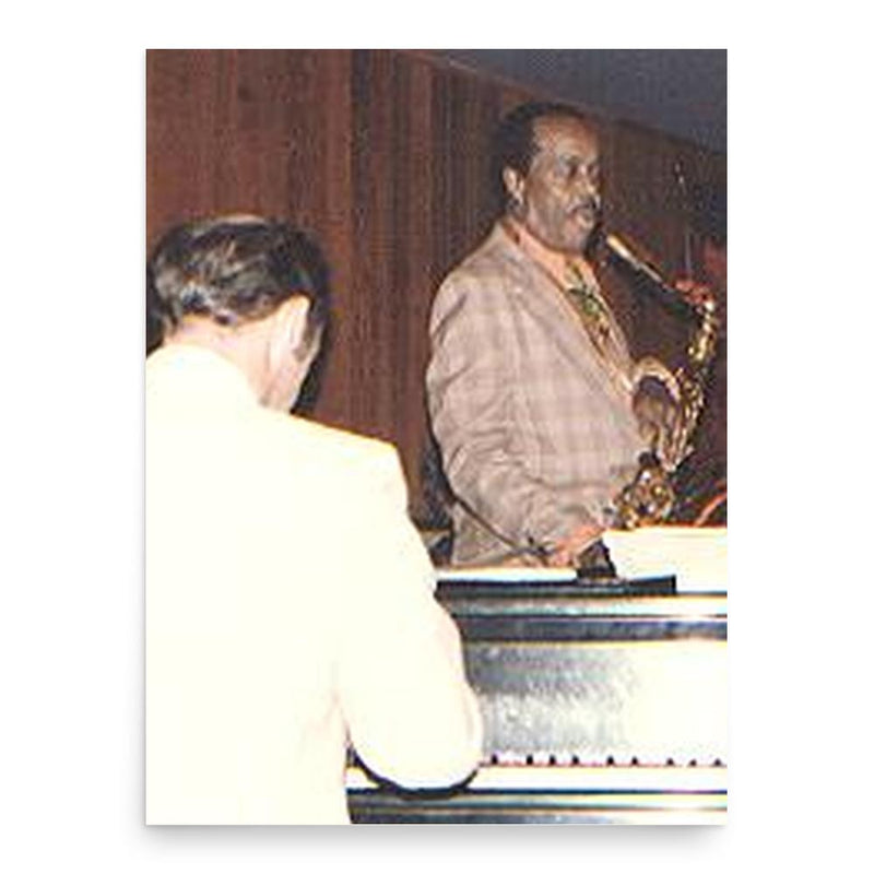 Buddy Tate poster print, in size 18x24 inches.