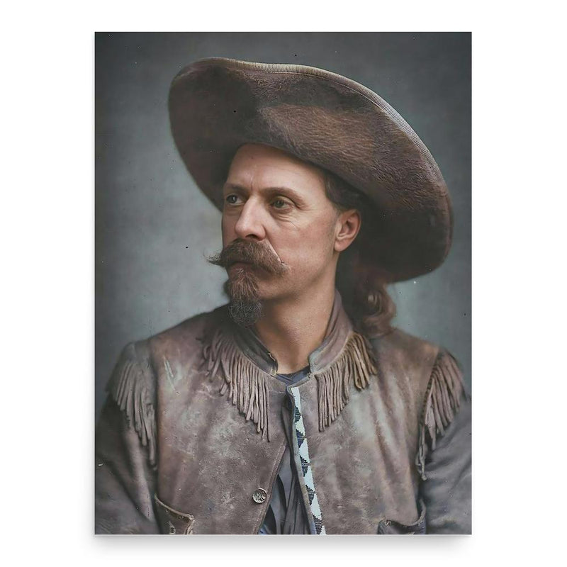 Buffalo Bill poster print, in size 18x24 inches.