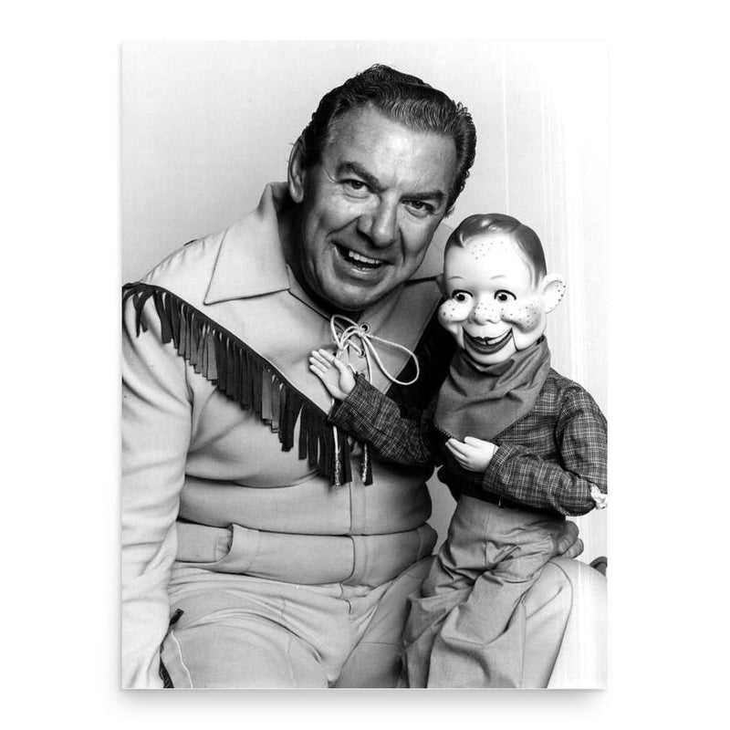 Buffalo Bob Smith poster print, in size 18x24 inches.