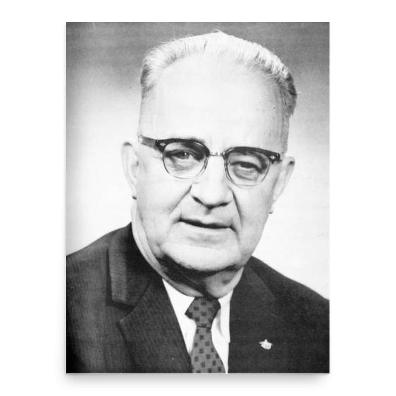 Bull Connor poster print, in size 18x24 inches.