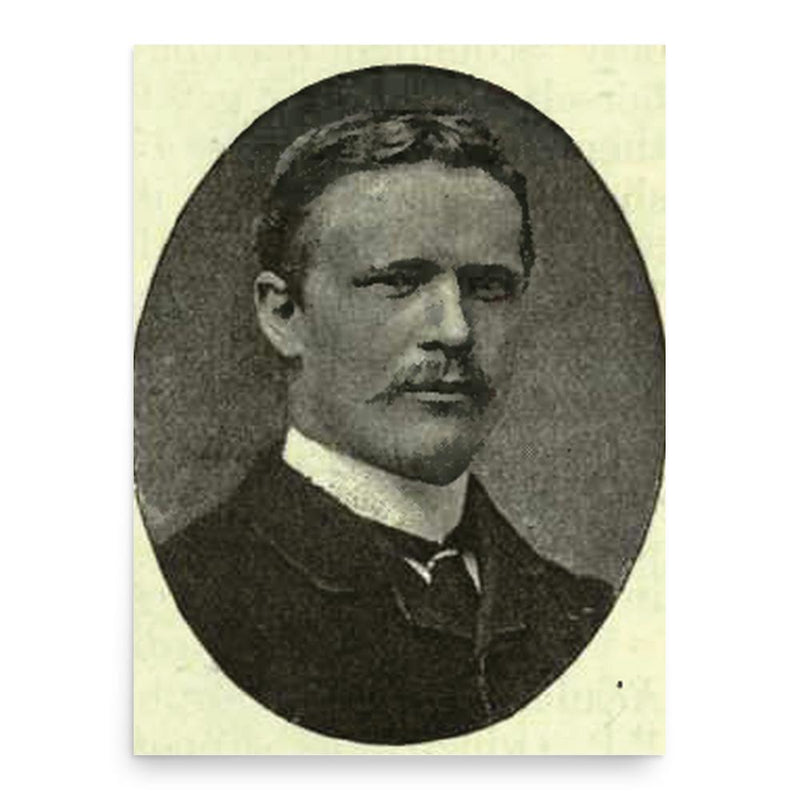 Bulldog Irvine poster print, in size 18x24 inches.