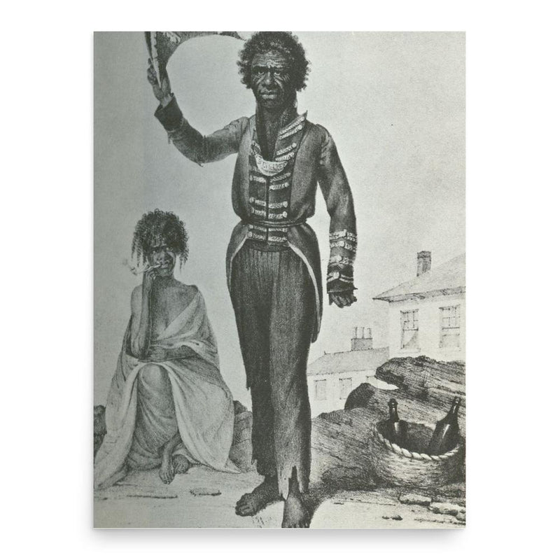 Bungaree poster print, in size 18x24 inches.