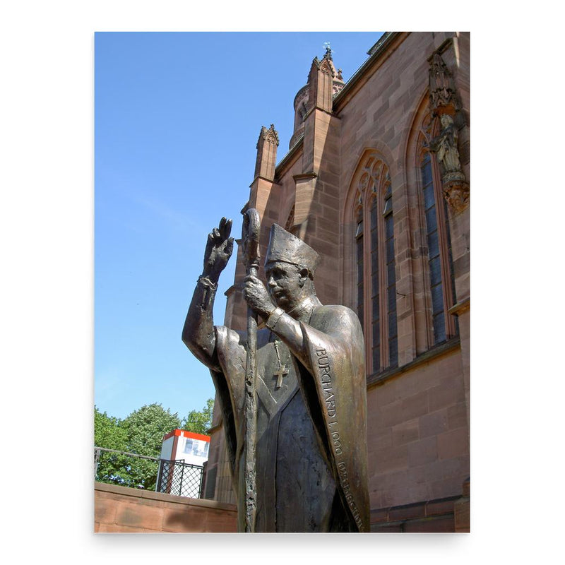 Burchard of Worms poster print, in size 18x24 inches.