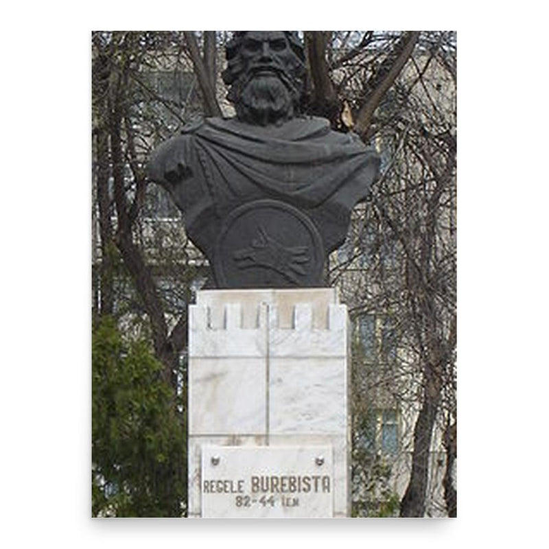 Burebista poster print, in size 18x24 inches.