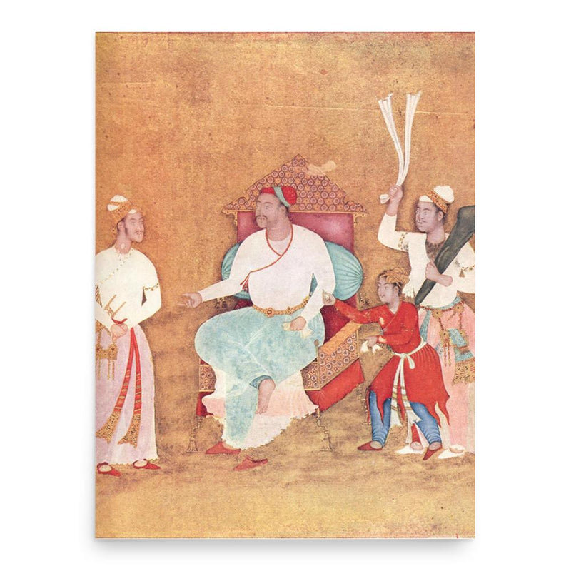 Burhan Nizam Shah II poster print, in size 18x24 inches.