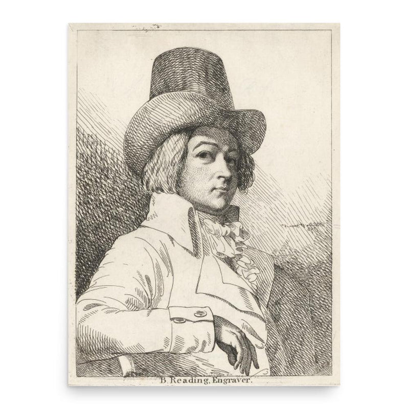 Burnet Reading poster print, in size 18x24 inches.