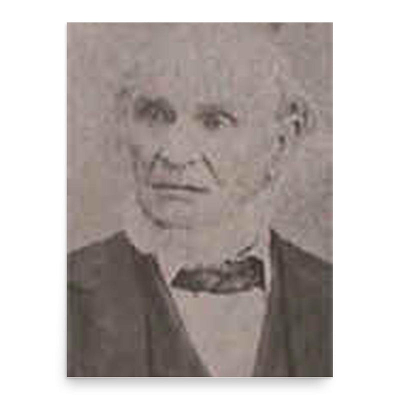 Burr Caswell poster print, in size 18x24 inches.