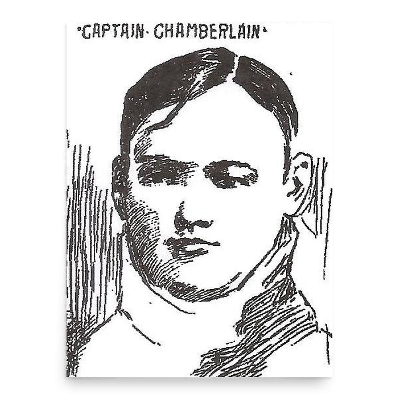 Burr Chamberlain poster print, in size 18x24 inches.