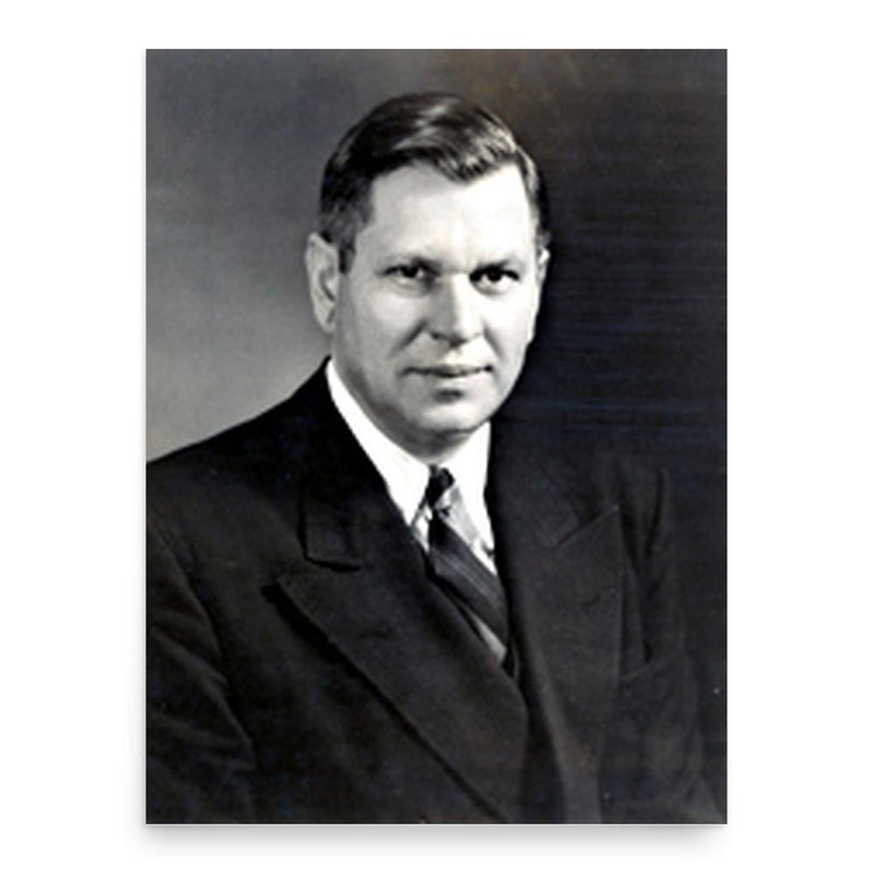 Burr Harrison poster print, in size 18x24 inches.