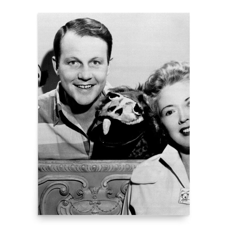 Burr Tillstrom poster print, in size 18x24 inches.