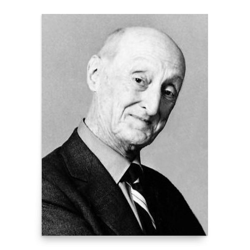 Burt Mustin poster print, in size 18x24 inches.