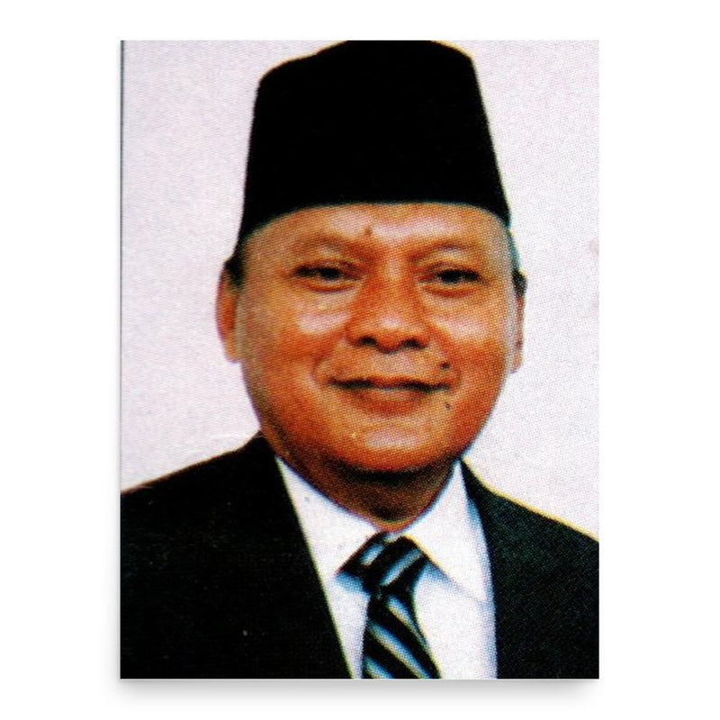 Bustanil Arifin poster print, in size 18x24 inches.