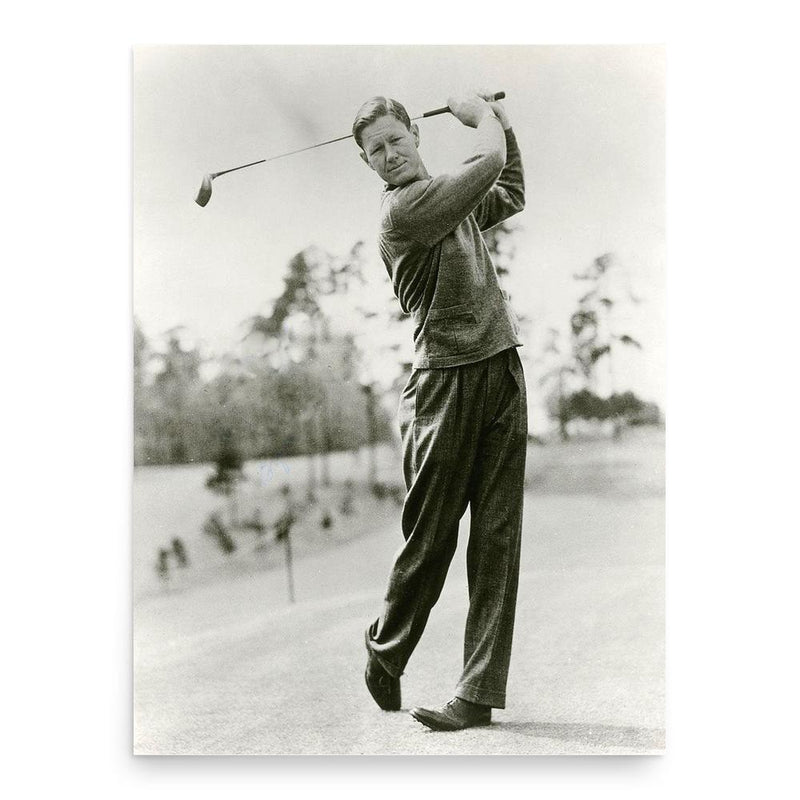 Byron Nelson poster print, in size 18x24 inches.