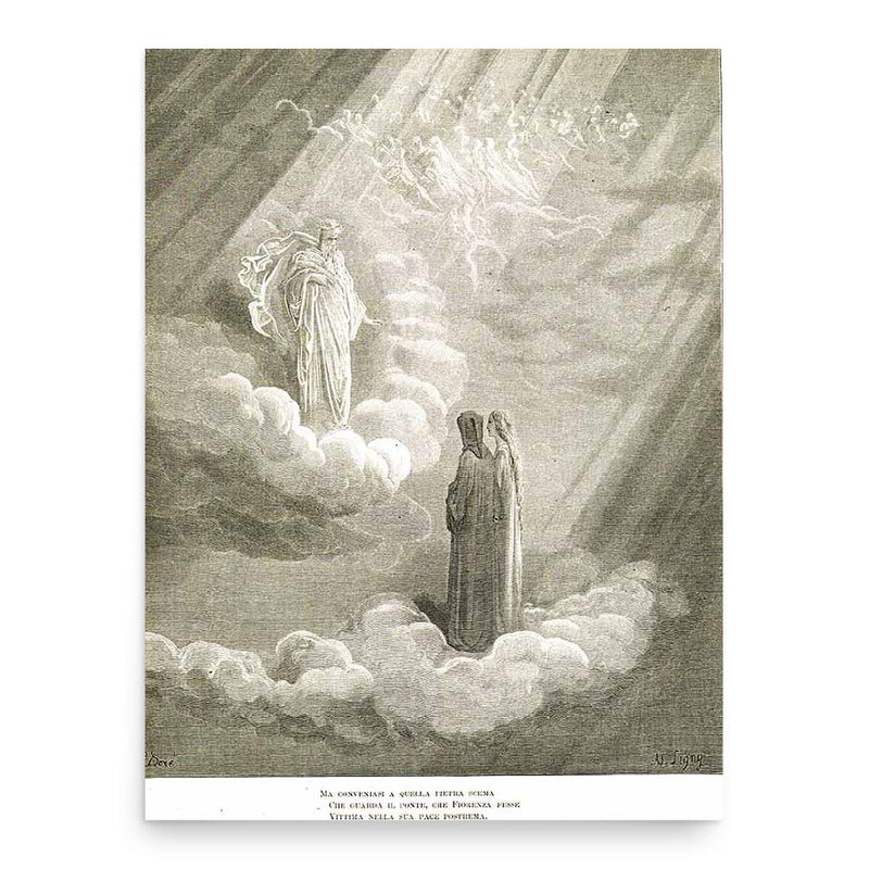 Cacciaguida poster print, in size 18x24 inches.