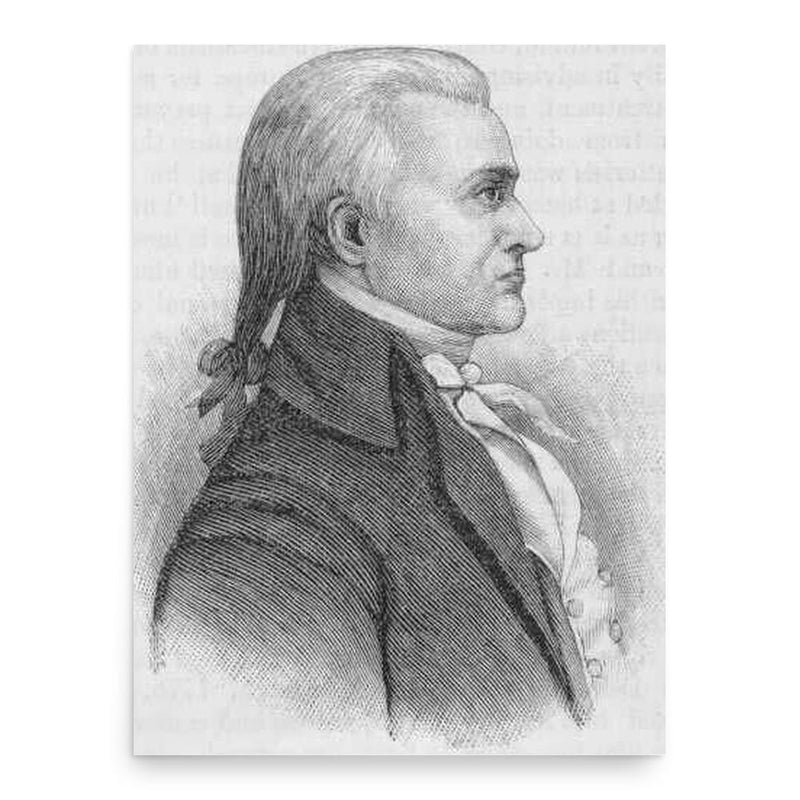Caesar Rodney poster print, in size 18x24 inches.