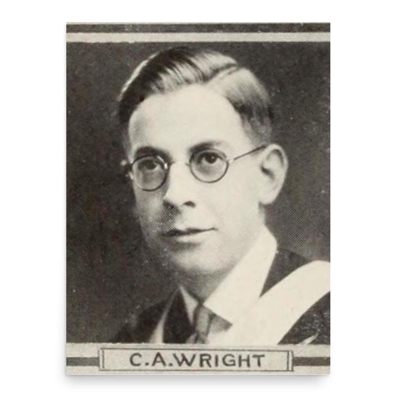 Caesar Wright poster print, in size 18x24 inches.