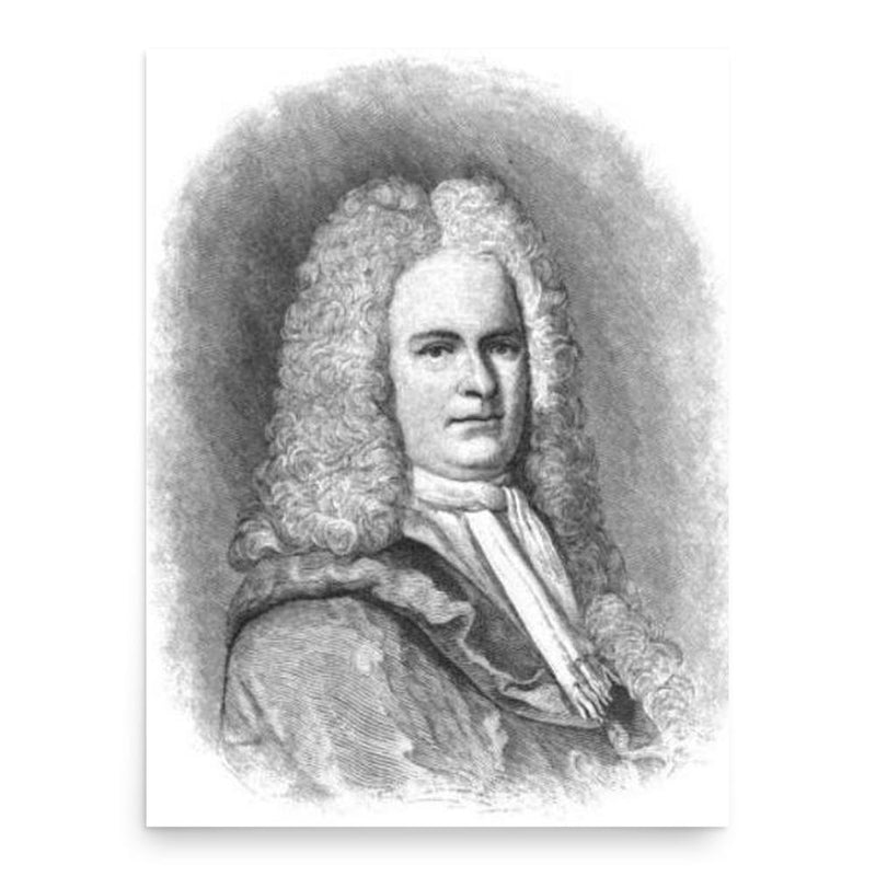 Caleb Heathcote poster print, in size 18x24 inches.