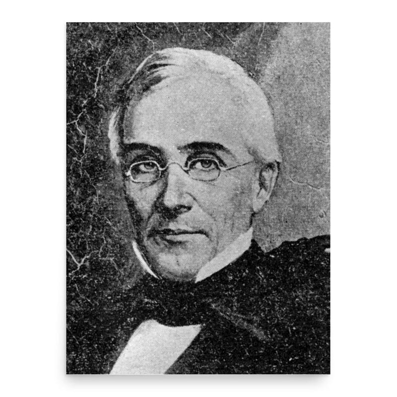 Caleb Mills poster print, in size 18x24 inches.