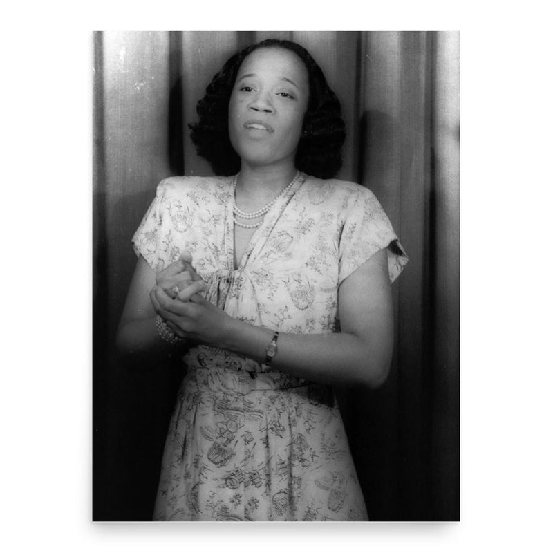 Camilla Williams poster print, in size 18x24 inches.