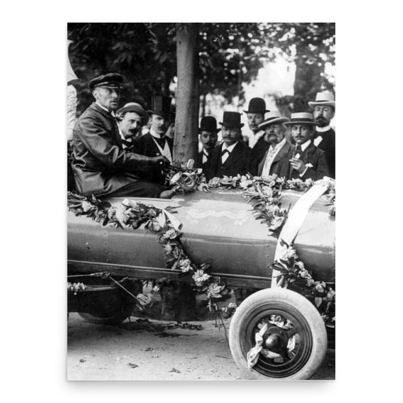 Camille Jenatzy poster print, in size 18x24 inches.