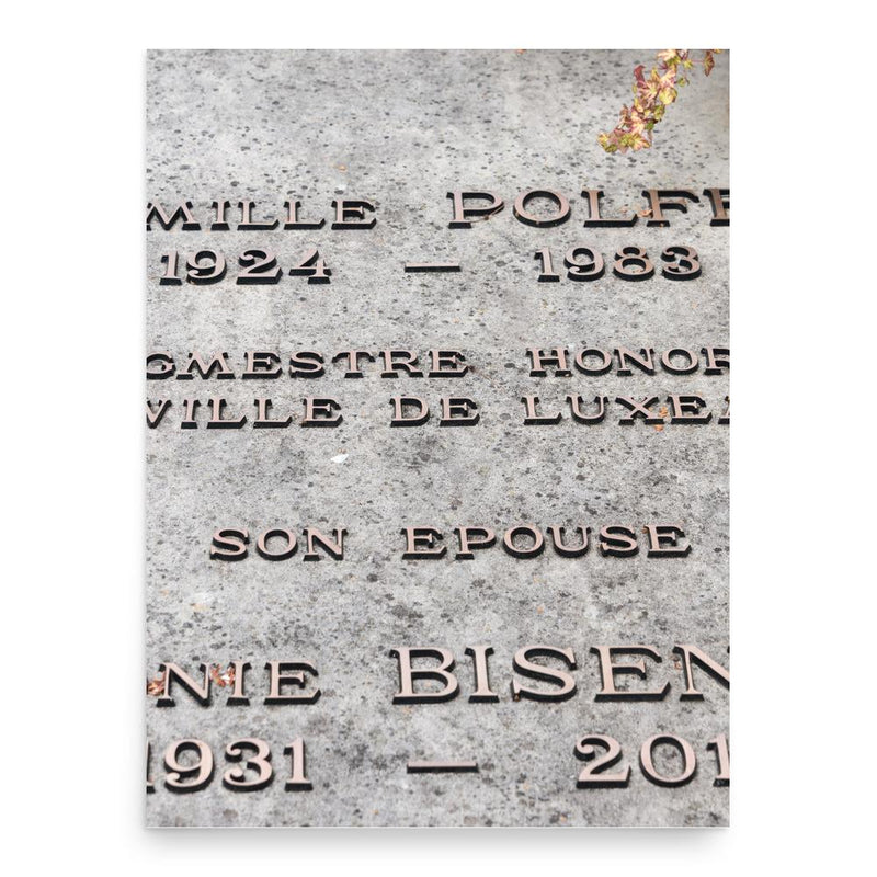 Camille Polfer poster print, in size 18x24 inches.