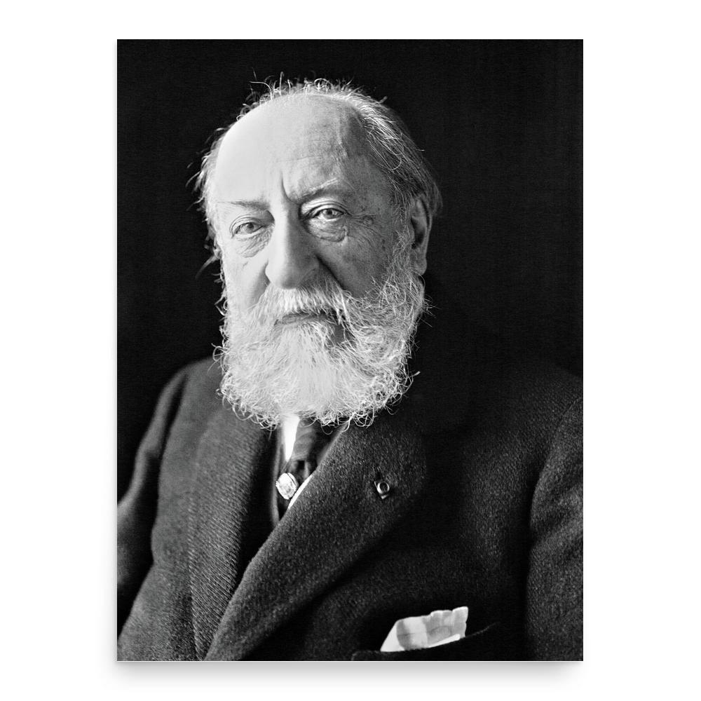 Camille Saint-Saëns poster print, in size 18x24 inches.