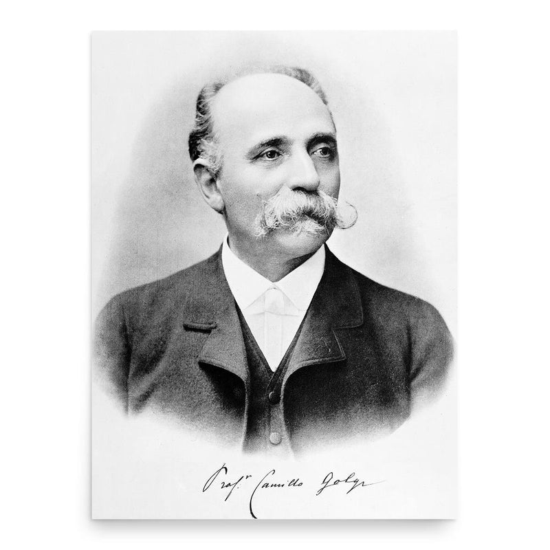 Camillo Golgi poster print, in size 18x24 inches.