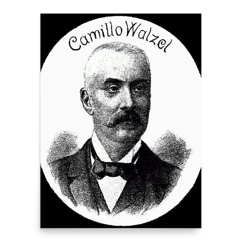 Camillo Walzel poster print, in size 18x24 inches.
