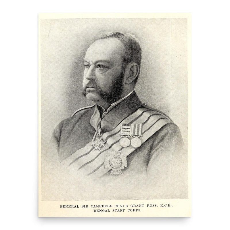 Campbell Claye Grant Ross poster print, in size 18x24 inches.