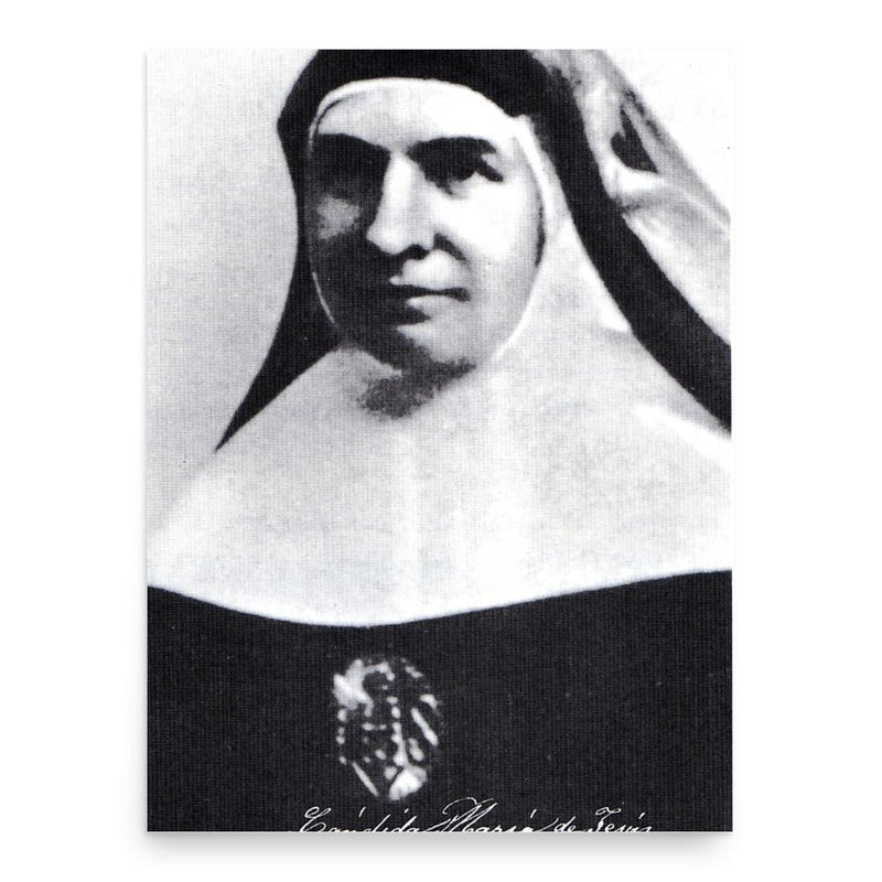 Candida Maria of Jesus poster print, in size 18x24 inches.